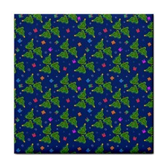 Christmas Trees Face Towel by SychEva