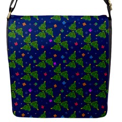 Christmas Trees Flap Closure Messenger Bag (s) by SychEva