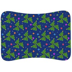 Christmas Trees Velour Seat Head Rest Cushion by SychEva