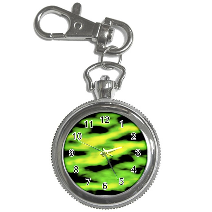 Green  Waves Abstract Series No12 Key Chain Watches