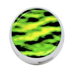 Green  Waves Abstract Series No12 4-Port USB Hub (Two Sides) Back