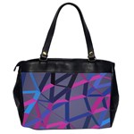 3d Lovely Geo Lines Oversize Office Handbag (2 Sides) Back