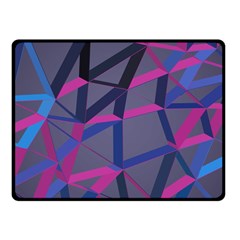 3d Lovely Geo Lines Double Sided Fleece Blanket (small)  by Uniqued