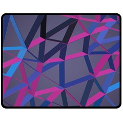 3d Lovely Geo Lines Double Sided Fleece Blanket (medium) 