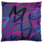 3d Lovely Geo Lines Large Flano Cushion Case (Two Sides) Front