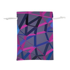 3d Lovely Geo Lines Lightweight Drawstring Pouch (l) by Uniqued