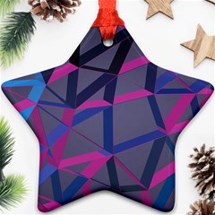 3d Lovely Geo Lines Ornament (star)