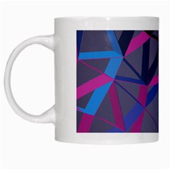 3d Lovely Geo Lines White Mugs by Uniqued