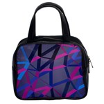 3d Lovely Geo Lines Classic Handbag (Two Sides) Front