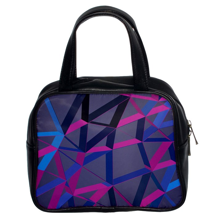 3d Lovely Geo Lines Classic Handbag (Two Sides)