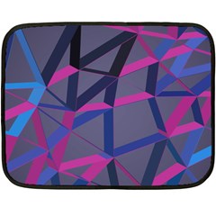 3d Lovely Geo Lines Fleece Blanket (mini) by Uniqued