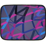 3d Lovely Geo Lines Fleece Blanket (Mini) 35 x27  Blanket