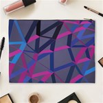 3d Lovely Geo Lines Cosmetic Bag (XL) Back