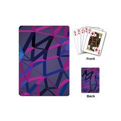 3d Lovely Geo Lines Playing Cards Single Design (mini) by Uniqued