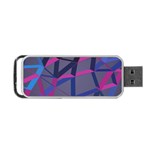 3d Lovely Geo Lines Portable USB Flash (Two Sides) Back