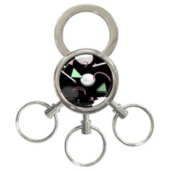 Digitalart 3-ring Key Chain by Sparkle