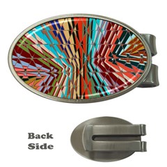 Digital Illusion Money Clips (oval)  by Sparkle