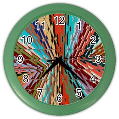 Digital Illusion Color Wall Clock by Sparkle