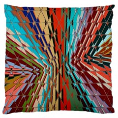 Digital Illusion Large Cushion Case (two Sides) by Sparkle