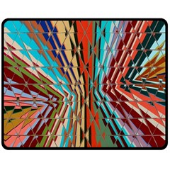 Digital Illusion Double Sided Fleece Blanket (medium)  by Sparkle