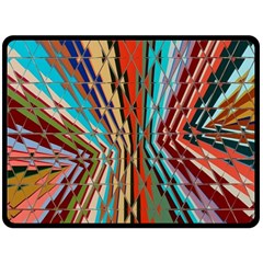 Digital Illusion Double Sided Fleece Blanket (large)  by Sparkle