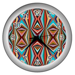 Digital Illusion Wall Clock (silver) by Sparkle