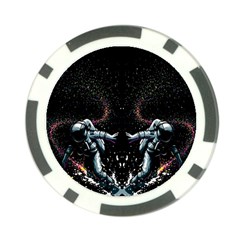 Digital Illusion Poker Chip Card Guard by Sparkle