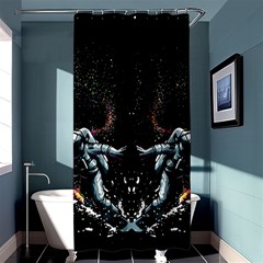 Digital Illusion Shower Curtain 36  X 72  (stall)  by Sparkle