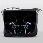 Digital Illusion Messenger Bag Front