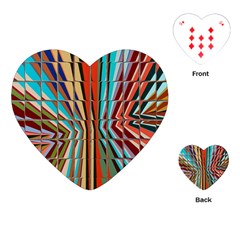 Digital Illusion Playing Cards Single Design (heart) by Sparkle