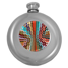 Digital Illusion Round Hip Flask (5 Oz) by Sparkle