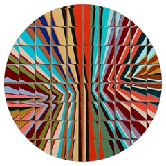 Digital Illusion Round Trivet by Sparkle