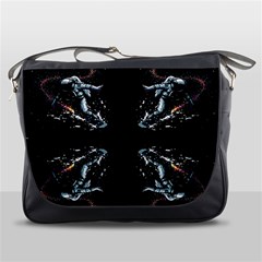 Digital Illusion Messenger Bag by Sparkle