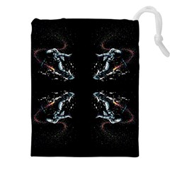 Digital Illusion Drawstring Pouch (5xl) by Sparkle