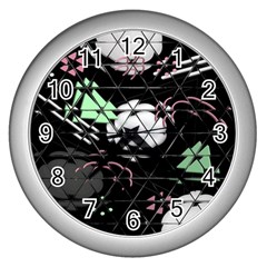 Digital Illusion Wall Clock (silver) by Sparkle