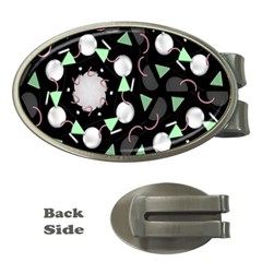 Digital Illusion Money Clips (oval)  by Sparkle