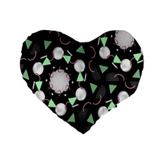 Digital Illusion Standard 16  Premium Heart Shape Cushions by Sparkle