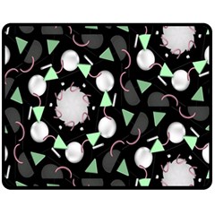 Digital Illusion Double Sided Fleece Blanket (medium)  by Sparkle