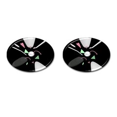 Digital Illusion Cufflinks (oval) by Sparkle