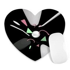 Digital Illusion Heart Mousepads by Sparkle