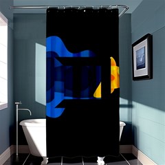 Digital Illusion Shower Curtain 36  X 72  (stall)  by Sparkle