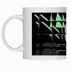 Digital Illusion White Mugs by Sparkle