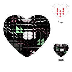 Digital Illusion Playing Cards Single Design (heart) by Sparkle