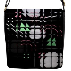 Digital Illusion Flap Closure Messenger Bag (s) by Sparkle