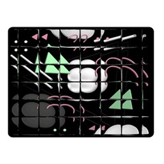 Digital Illusion Double Sided Fleece Blanket (small)  by Sparkle