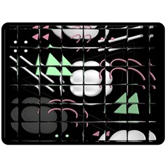 Digital Illusion Double Sided Fleece Blanket (large)  by Sparkle