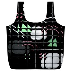 Digital Illusion Full Print Recycle Bag (xl) by Sparkle