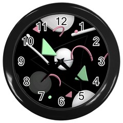 Digital Illusion Wall Clock (black) by Sparkle