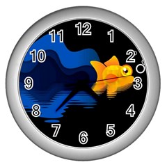 Digital Illusion Wall Clock (silver) by Sparkle