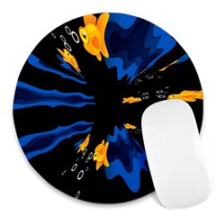 Digital Illusion Round Mousepads by Sparkle